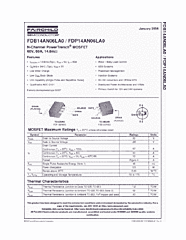 DataSheet FDB14AN06LA0 pdf